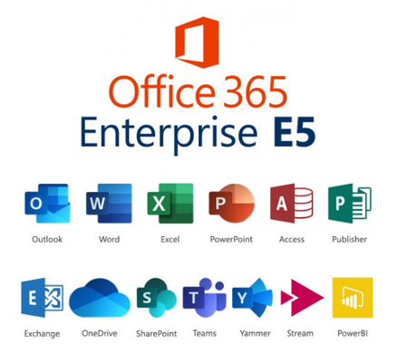 Office 365 E5 200 User1 Tb Capaciteit Online activeringsproduct Voor de markt